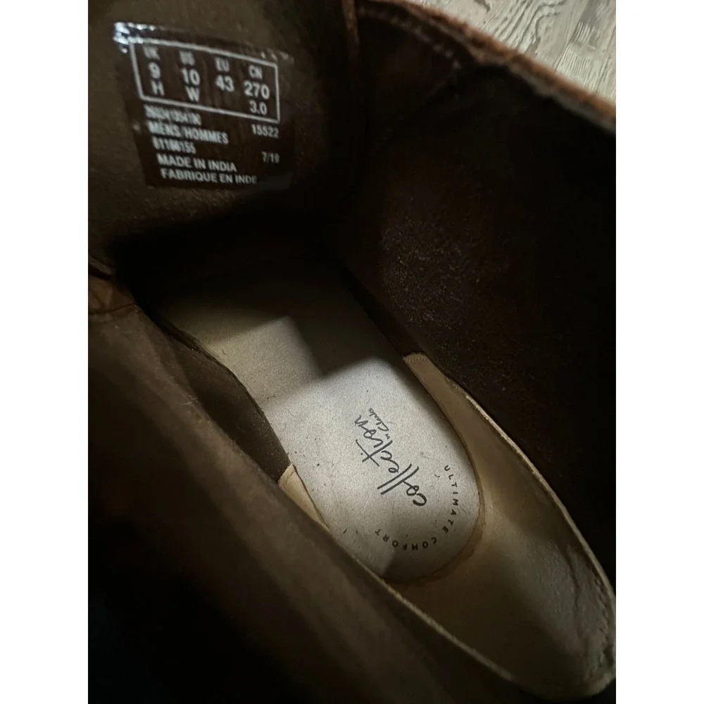Clarks‎ Bushacre 2 Mens 10 W Brown Leather Chukka Desert Boots 26041354100